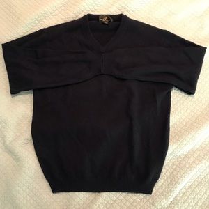 Navy blue 2 ply cashmere sweater